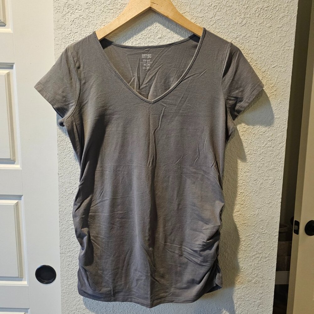 Old Navy Fitted Maternity V-neck T-shirt